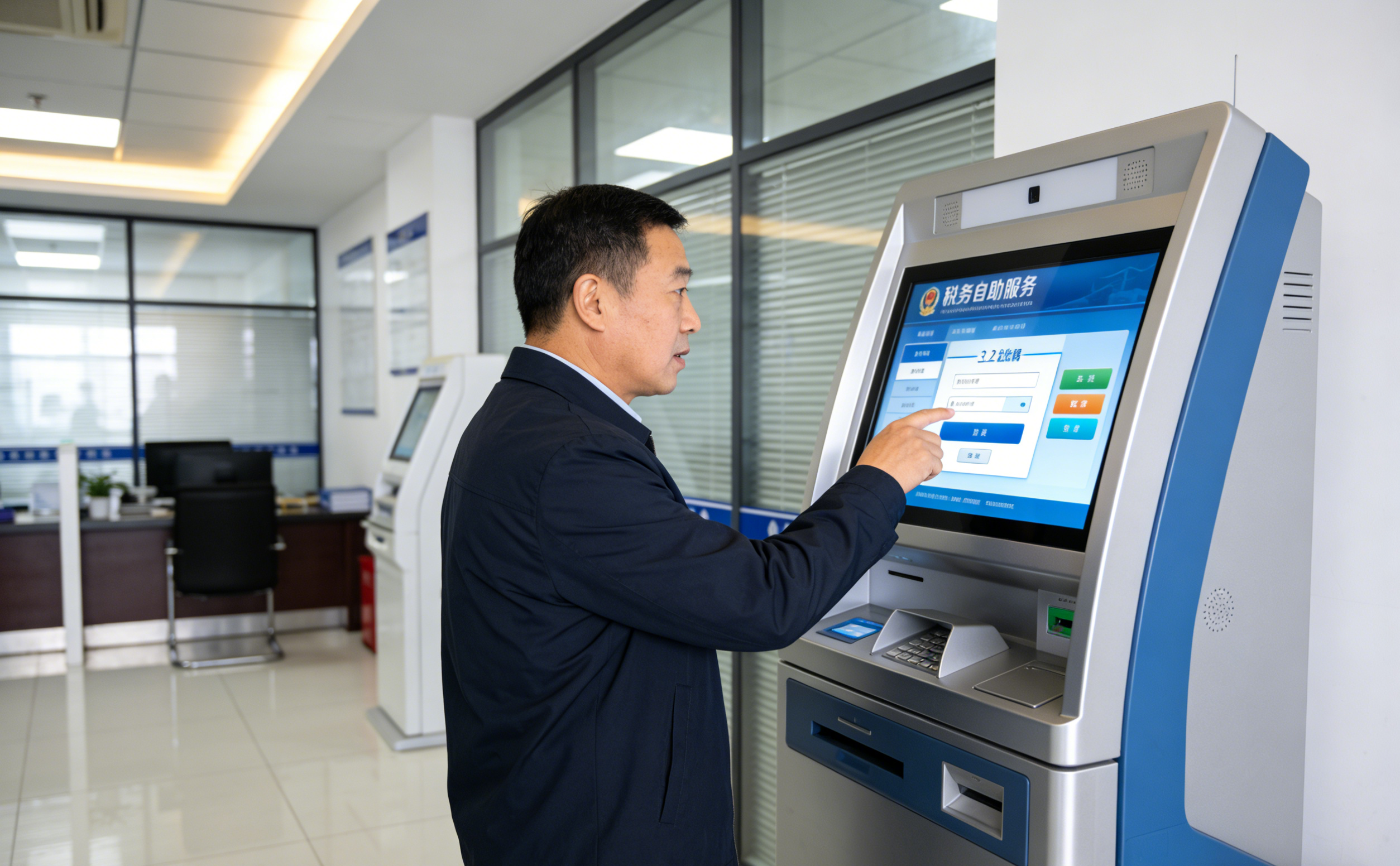 工業顯示器在稅務自助服務終端中的應用